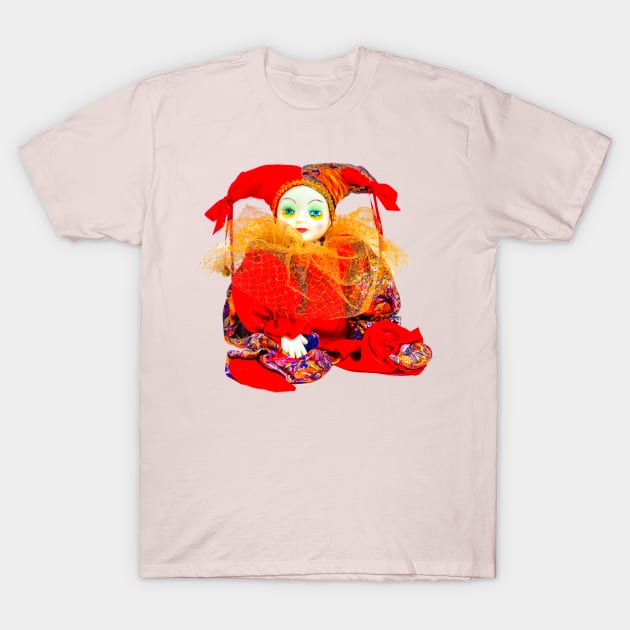 carinval clown doll T-Shirt by dalyndigaital2@gmail.com